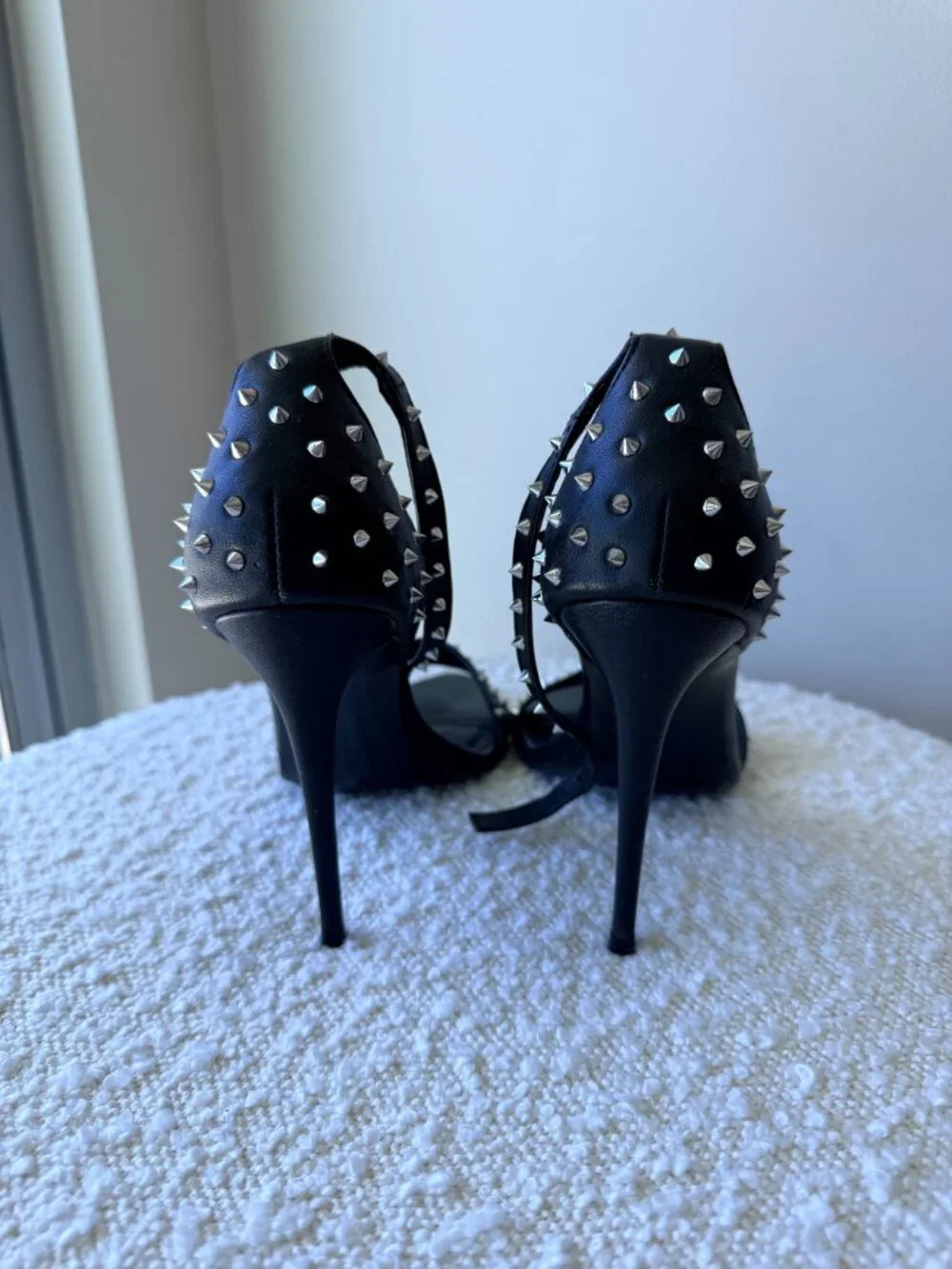 Black Spiked Steve Madden Heels